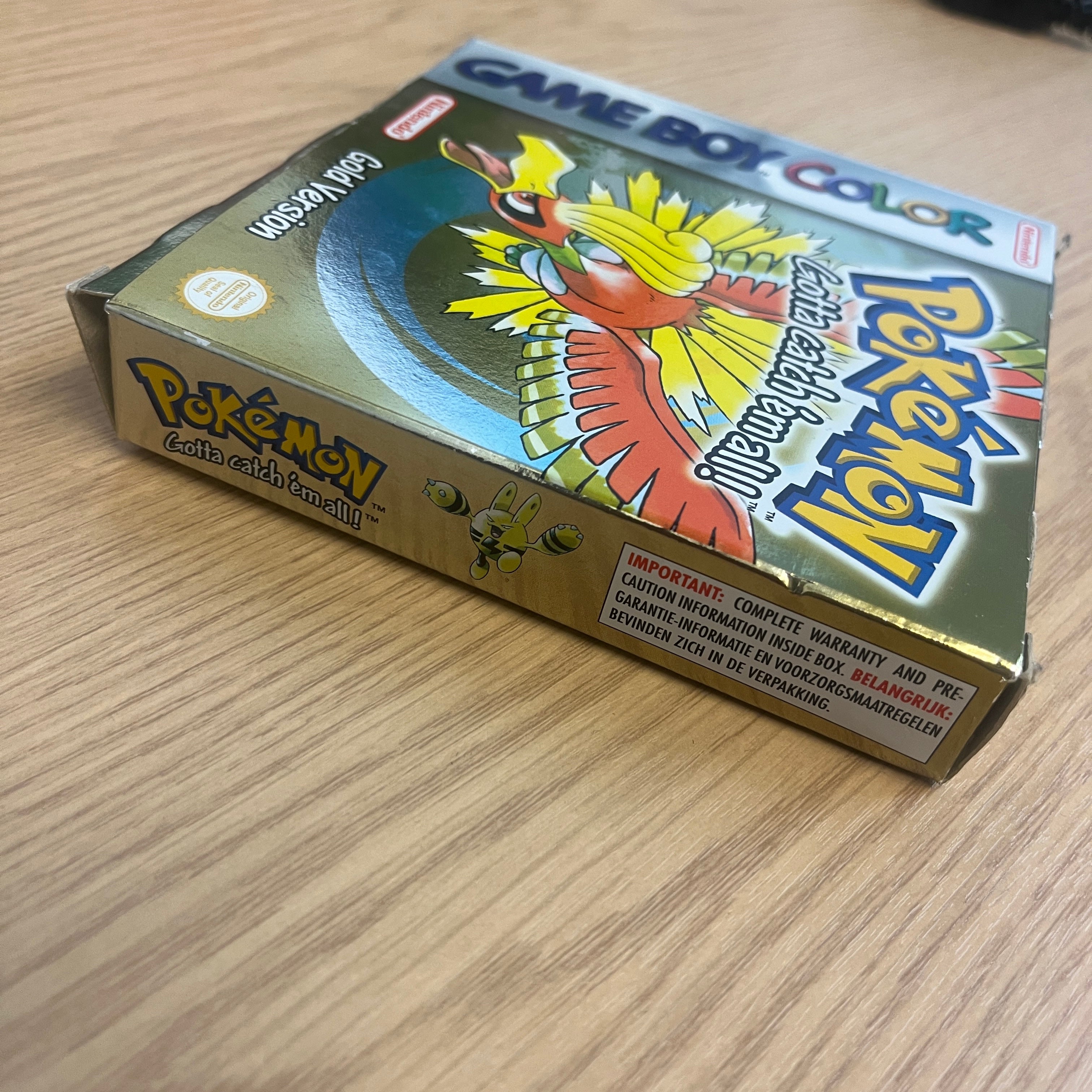 Pokemon Gold Nintendo Game Boy color game Boxed Pokemon Gold Nintendo Game Boy color game Boxed